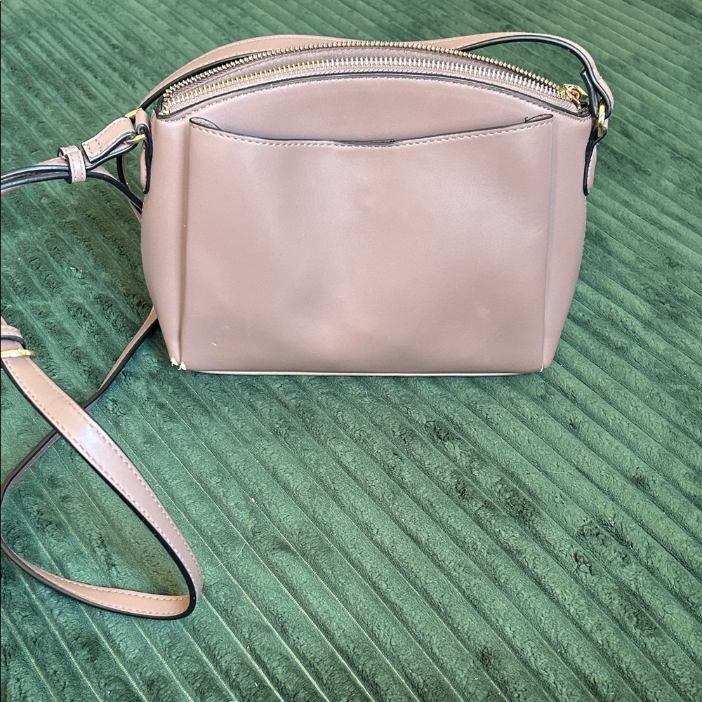 a new day Blush Taupe Smooth Crossbody Bag